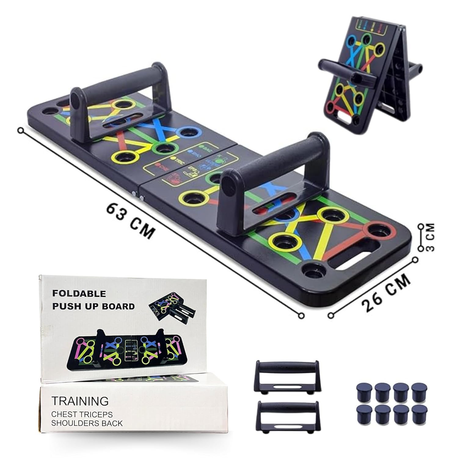 15 in 1 Pushup Board for Strength Training, Fitness and Exercise Equipment for men & woman, Home & Gym Exercise Equipment for Chest, Shoulder, Triceps Workout 2