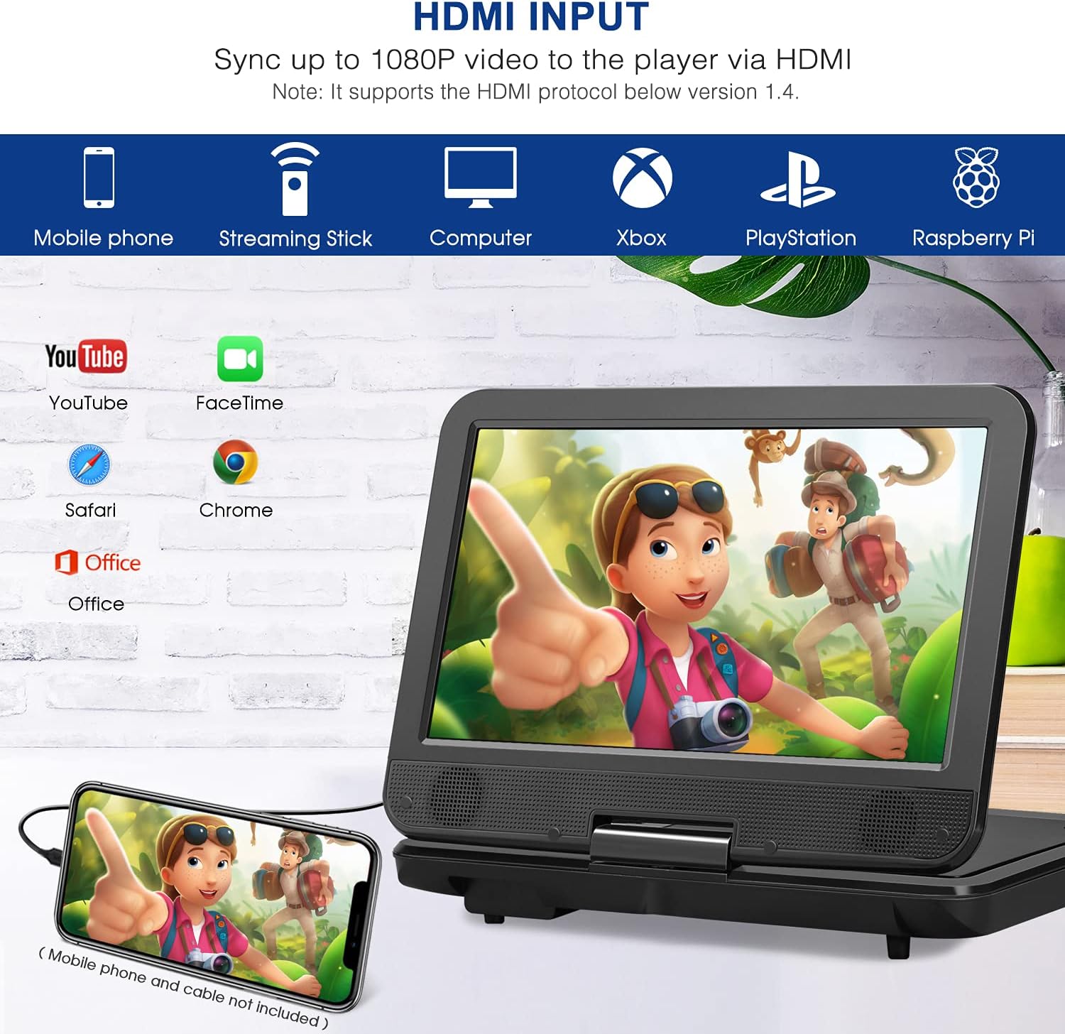 Get Discount 70% Price NAVISKAUTO 12 Portable DVD Player for Car with HDMI Input, 10 Swivel Screen, 2500mAh Rechargeable Battery, Car Headrest Mount Case, Support USB/Sync TV and MP4 Video Playback 50% Off Discount NAVISKAUTO 12 Portable DVD Player for Car with HDMI Input, 10 Swivel Screen, 2500mAh Rechargeable Battery, Car Headrest Mount Case, Support USB/Sync TV and MP4 Video Playback