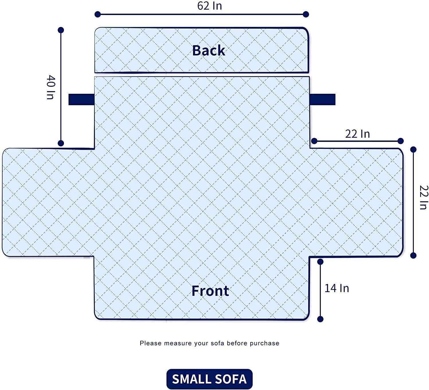 Sofa Cover Reversible Couch Slipcovers Easy Fitted Washable Sofa Throw Blankets Slipcover for Living Room, Furniture Protector for Pets Kids Pets Dogs ( Color : Light Gray , Size : Oversize Sofa )