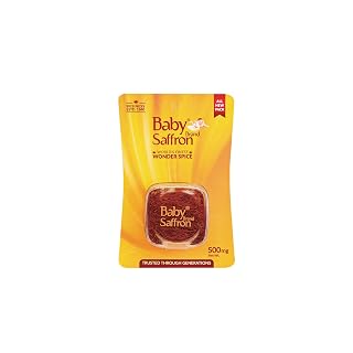World's finest Wonder Spice BABY BRAND SAFFRON 500 MG, pure & Premium saffron for Every Dish.