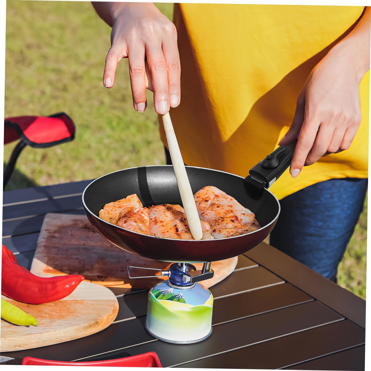 Garneck 2pcs Detachable Stainless Skillet Pan Handle for Detachable Handle Cookware