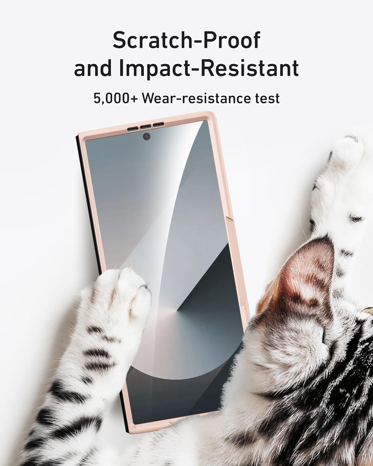 Miimall for Samsung Galaxy Z Fold 6 Case with Screen Protector and Stylus, [Kick Stand & S Pen Holder] Wireless Charging, Heavy Duty Sturdy Durable Bumper Cover for Fold Z6 Slim Case Gold