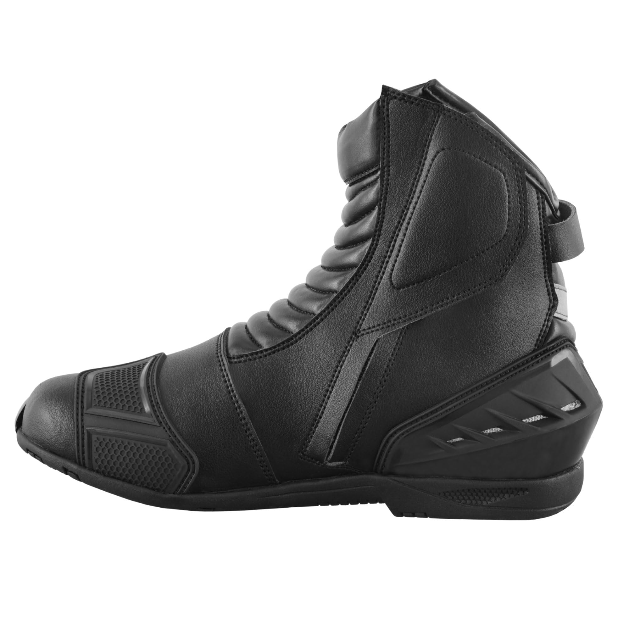 Chaussures de moto en cuir pour homme, bottes de protection antidérapantes avec support de cheville, approuvé CE