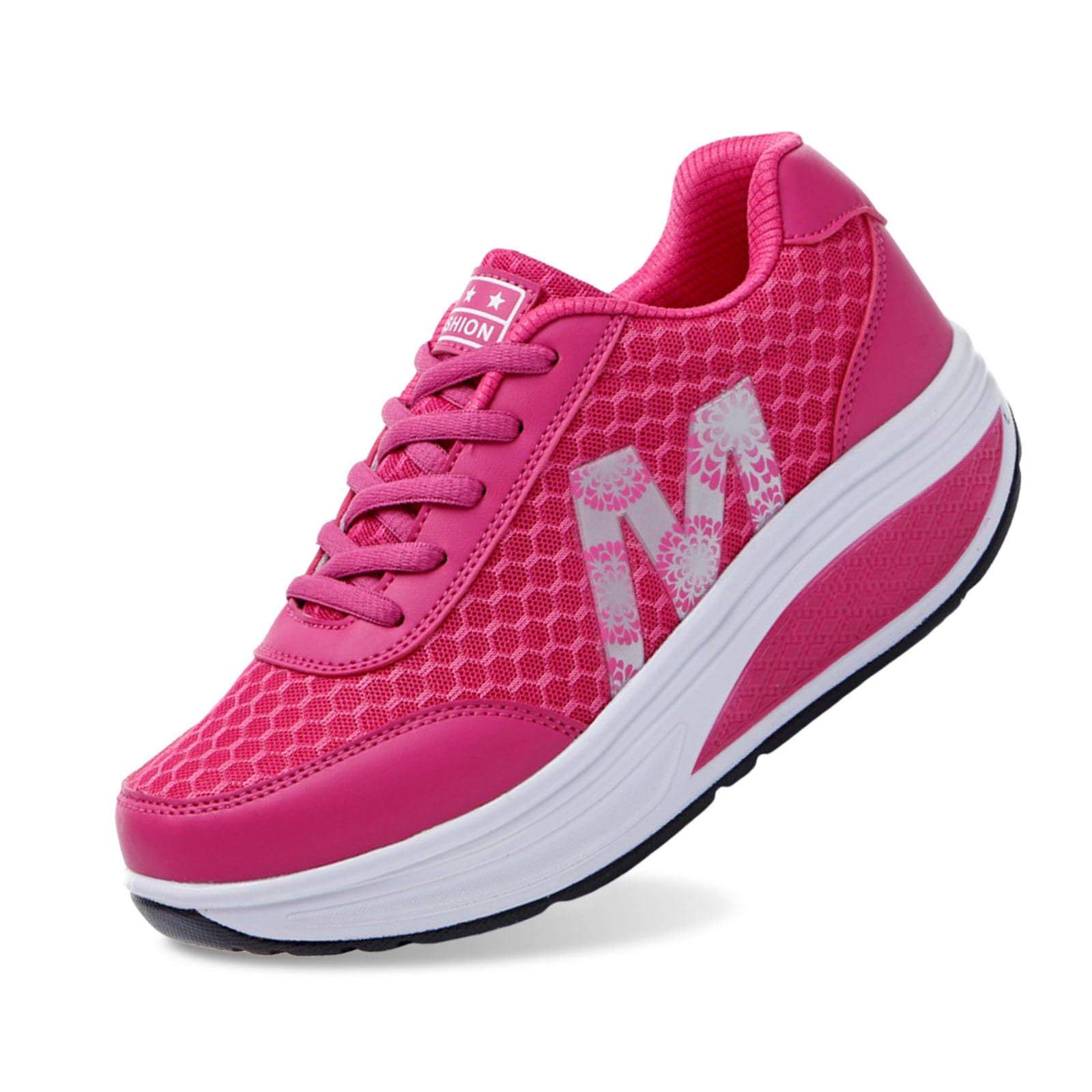 Genérico Zapatillas Ortopédicas para Mujer de Bajas Diseno Moderno Confort Outdoor Fitness Plataforma Ligeras Deportivas con Suela Alta Ideales Primavera-Verano