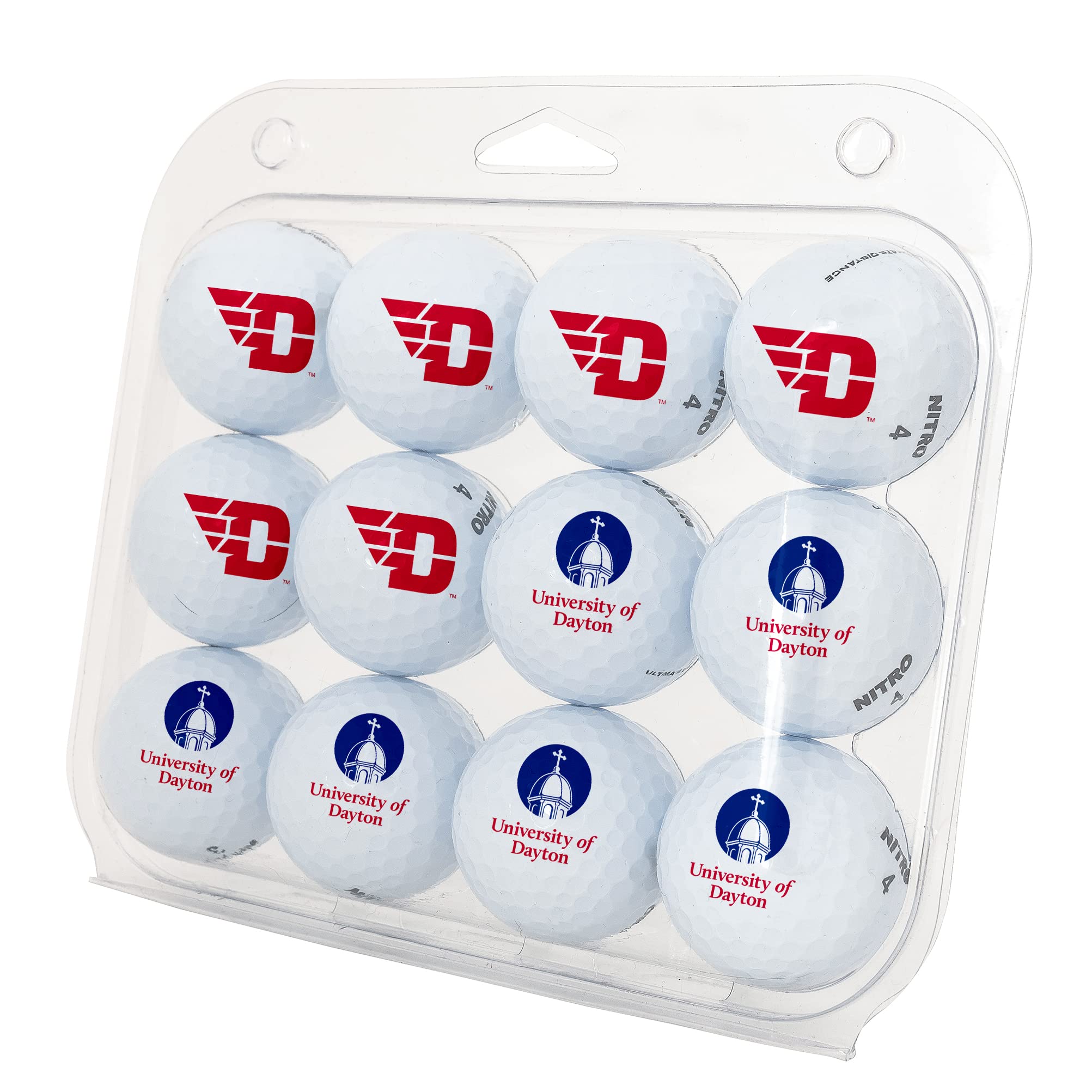 Desert Cactus University of Dayton Golf Balls 12 Pack – UD Flyers Full Color Dozen – Officially Licensed Sport Team Accessory