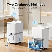 Vista 3 de 5000 Sq.Ft Dehumidifier for Basement and Home, 75 Pints Most Efficient Energy Star 2025 Dehumidifier with Drain Hose, Smart Humidity Control