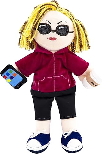 Taylor Toy Karen Marioneta de mano, marionetas de mano divertidas para niños y adultos, regalo divertido de elefante blanco, relleno de calcetines,