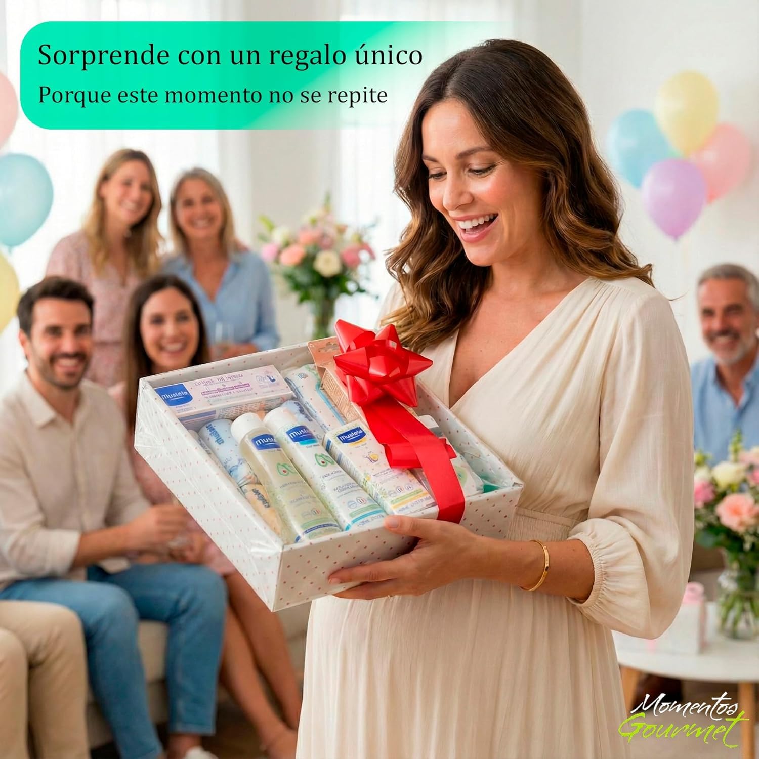 Cesto regalo per neonato, set regalo unisex per maschietti e femminucce, kit igienico completo con gel, shampoo, acqua di colonia, salviettine, pannolini, ciucci e clip, kit per neonato baby shower