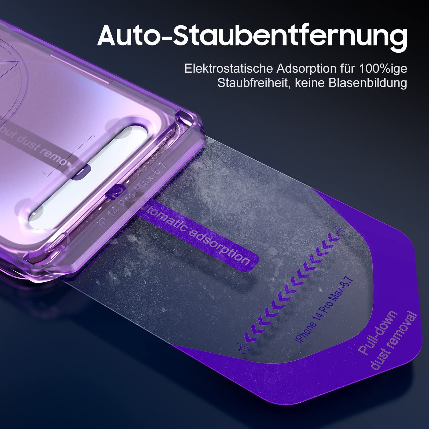UniqueMe für iPhone 14 Pro Sichtschutz, 2 Stück Sichtschutzfolie und 2 Stück Kameraschutz,Anti-Spy folie Privacy Schutzglas Schutzfolie, 9H Härte, Kratzfest