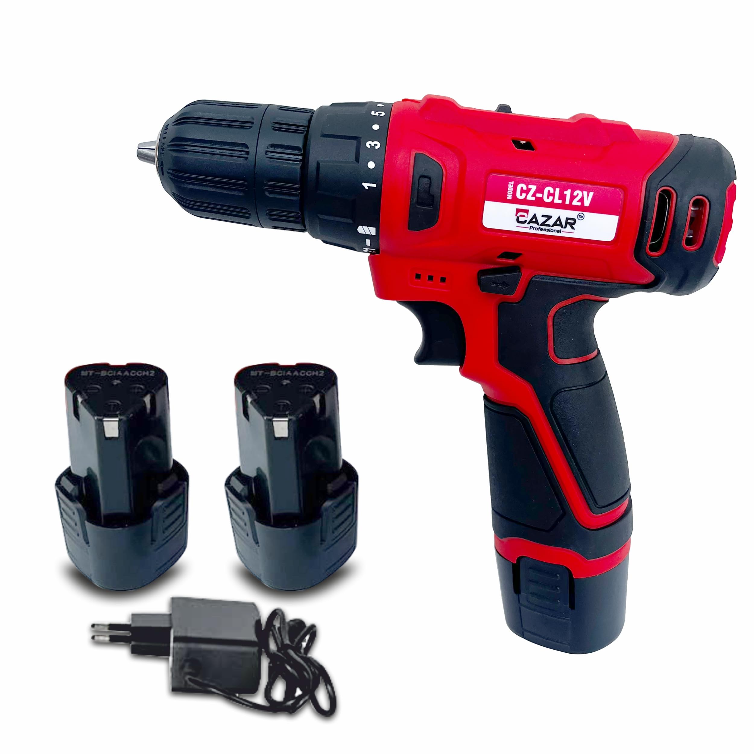 CAZAR (Cz-Cl12V) 12V Cordless Drill With 2 Pcs Battery, Charger, 40Nm,1350 Rpm,0.8-10Mm,5+1 Torque,2- Speed Gear And A Carrying Case., Multicolor (B0CSSNH4TZ) Amazon Price History, Amazon Price Tracker