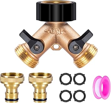 2 Wege Wasserverteiler 3/4 Zoll - Y-Verteiler Für Garten & Haushalt