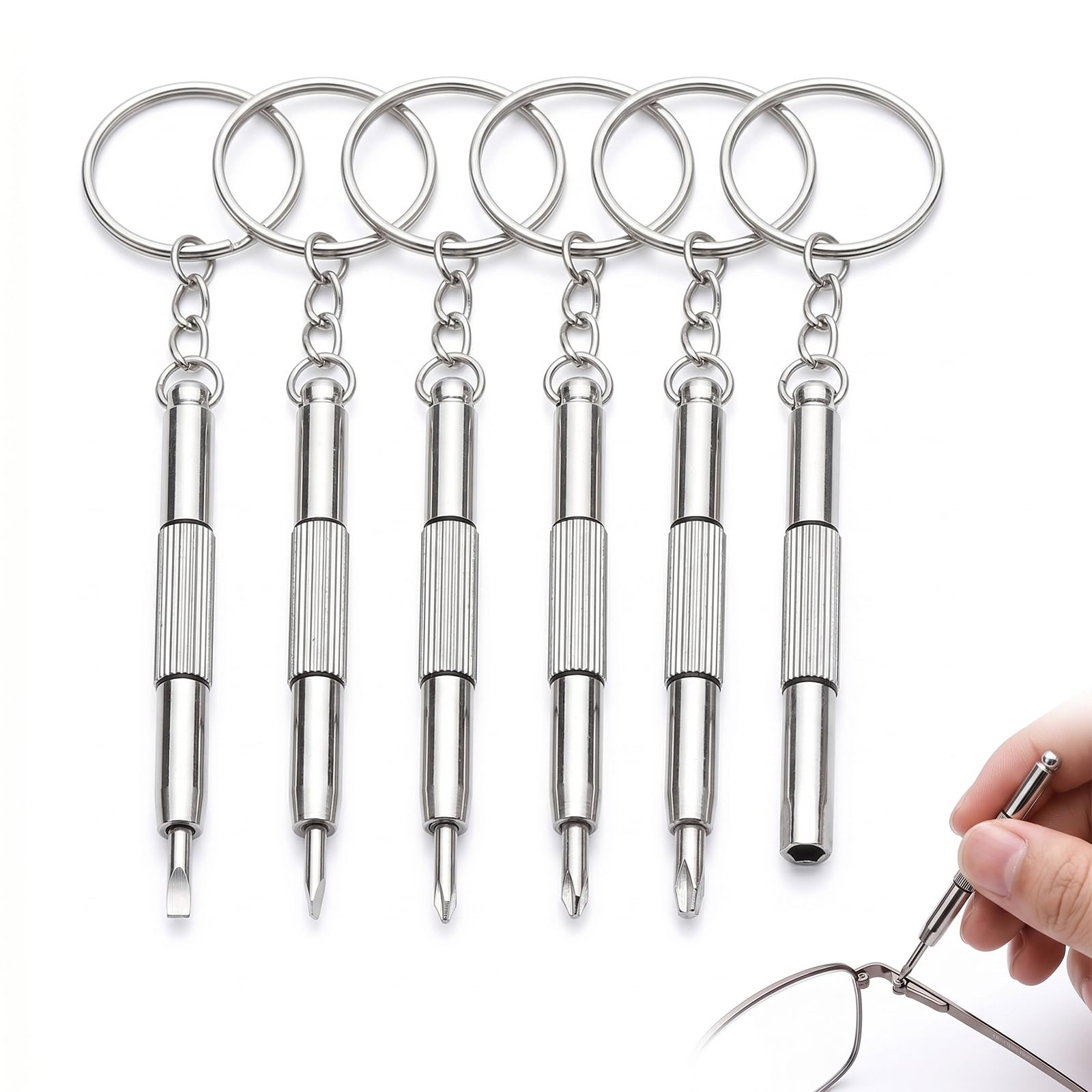 Juego de 6 Destornilladores para Gafas de Precisión, Mini Kit de ...