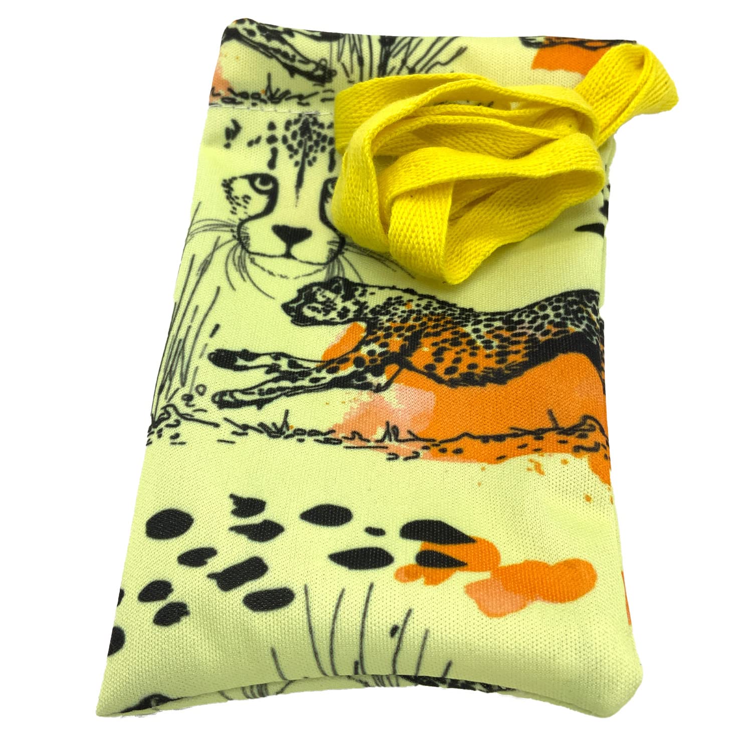 Splash-proof Adult Hickman Line/Central Line Pouch/Bags approx 12cm x 8cm for covering the Hickman Line tubes ONLY Approx 87cm Overhead Strap (Cheetah)