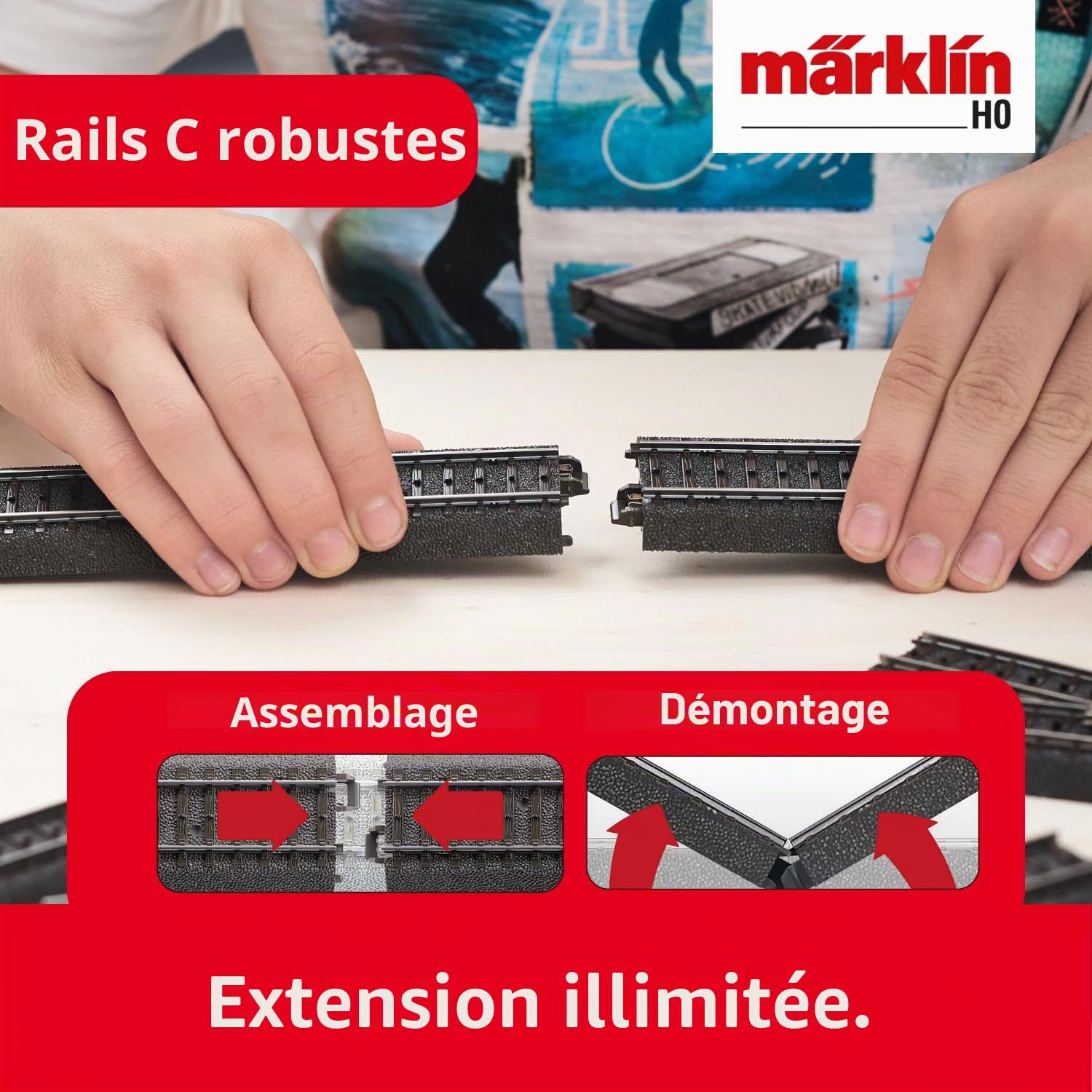 Märklin 29074 BR 74 Kit de démarrage numérique Train de Marchandises époque 3, Voie H0 Modélisme ferroviaire, Nombreuses Fonctions sonores, avec Station Mobile et Rails C