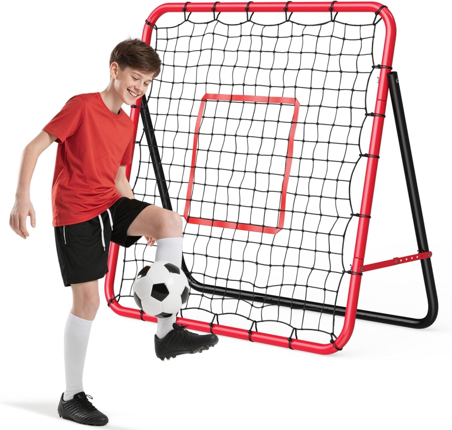 GarveeLife Baseball Rebounder Netz, Verstellbarer Winkel, Sports Baseball Rebounder mit Ziel, Wurf- und Fielding-Trainingsgerät Für Softball, Fußball, Volleyball