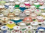 Cobble Hill 1000 Piece Puzzle - Teacups - Sample Poster Included