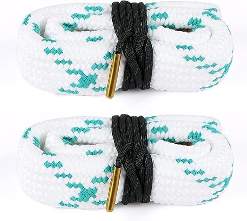 Gogoku Paquete de 23 unidades de limpieza de pistolas de cepillo de cuerda de orificio, serpiente de barril para 0.219 in.223.220.354 inCal .38012