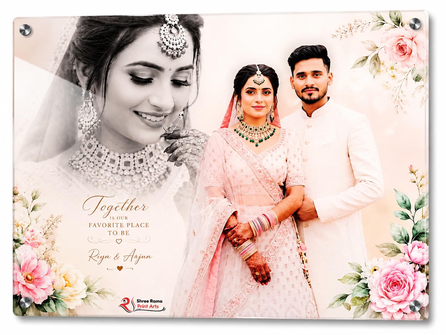 Personalized Acrylic Photo Frame 24x18 Inch | Custom UV Printed Couple, Wedding & Family Photo Plaque | Premium Acrylic Wall Decor with Vibrant Colors, Sharp Details & Fade Resistant Finish-image-45