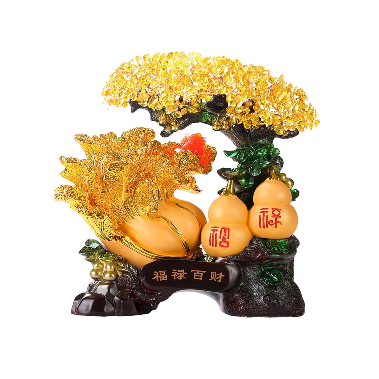 Statue Feng Shui Hulu en forme de gourde décorative pour table de bureau, modèle B taille S