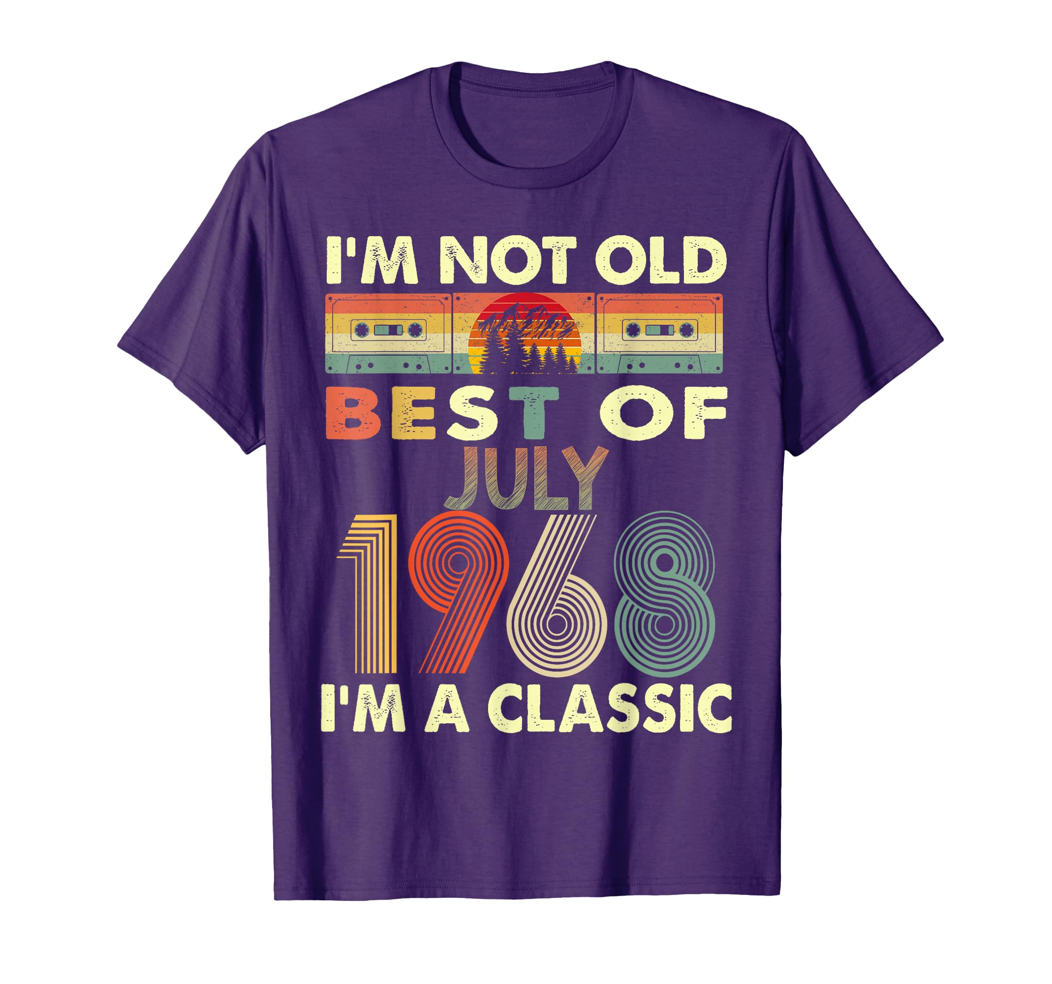 July I'm A Classic Vintage 1968 55th Birthday Gifts T-Shirt