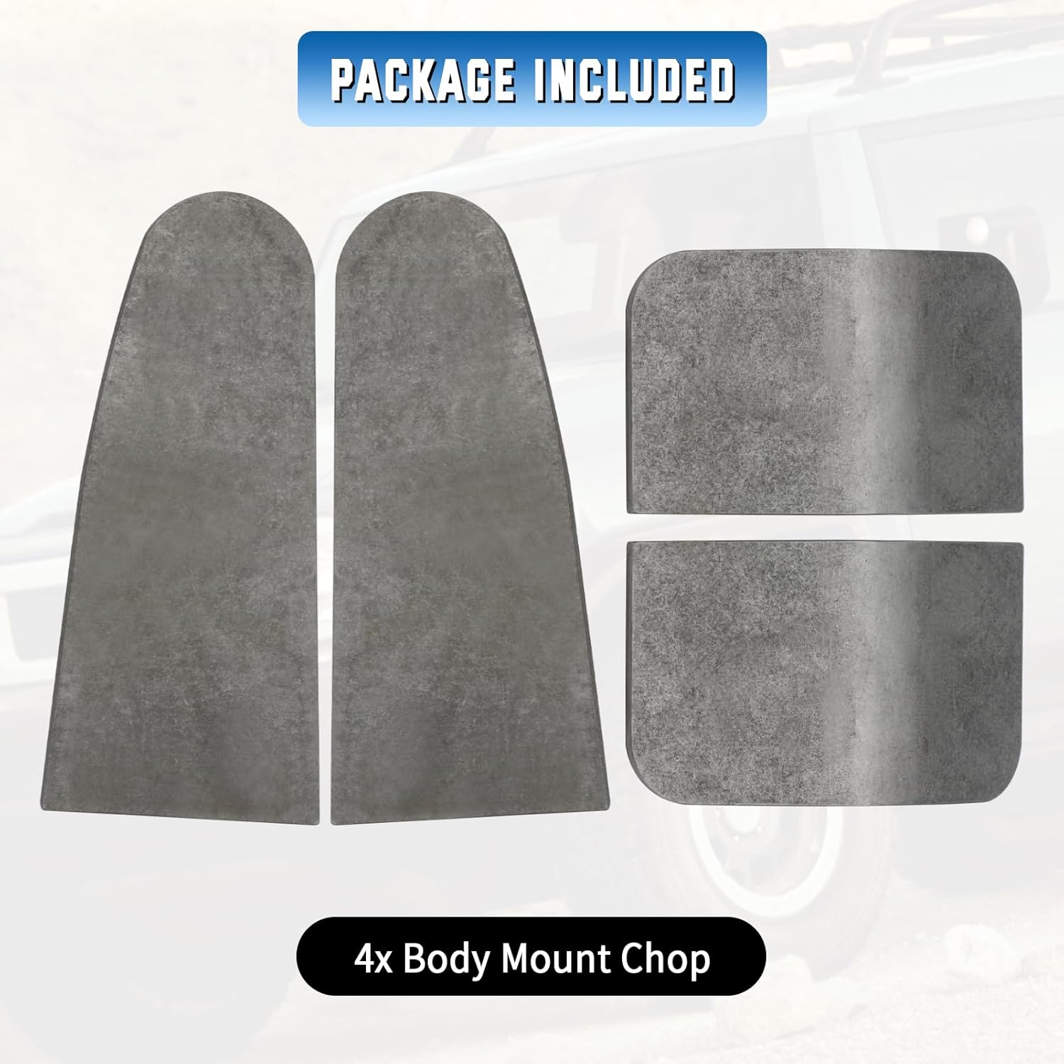 BMC Body Mount Chop Plates for Toyota Tacoma 2005-2021 for Toyota 4Runner 2003-2022, Weld-On Cab Mount Chop Kit, CMC Replacement for Toyota FJ Tacoma Accessories
