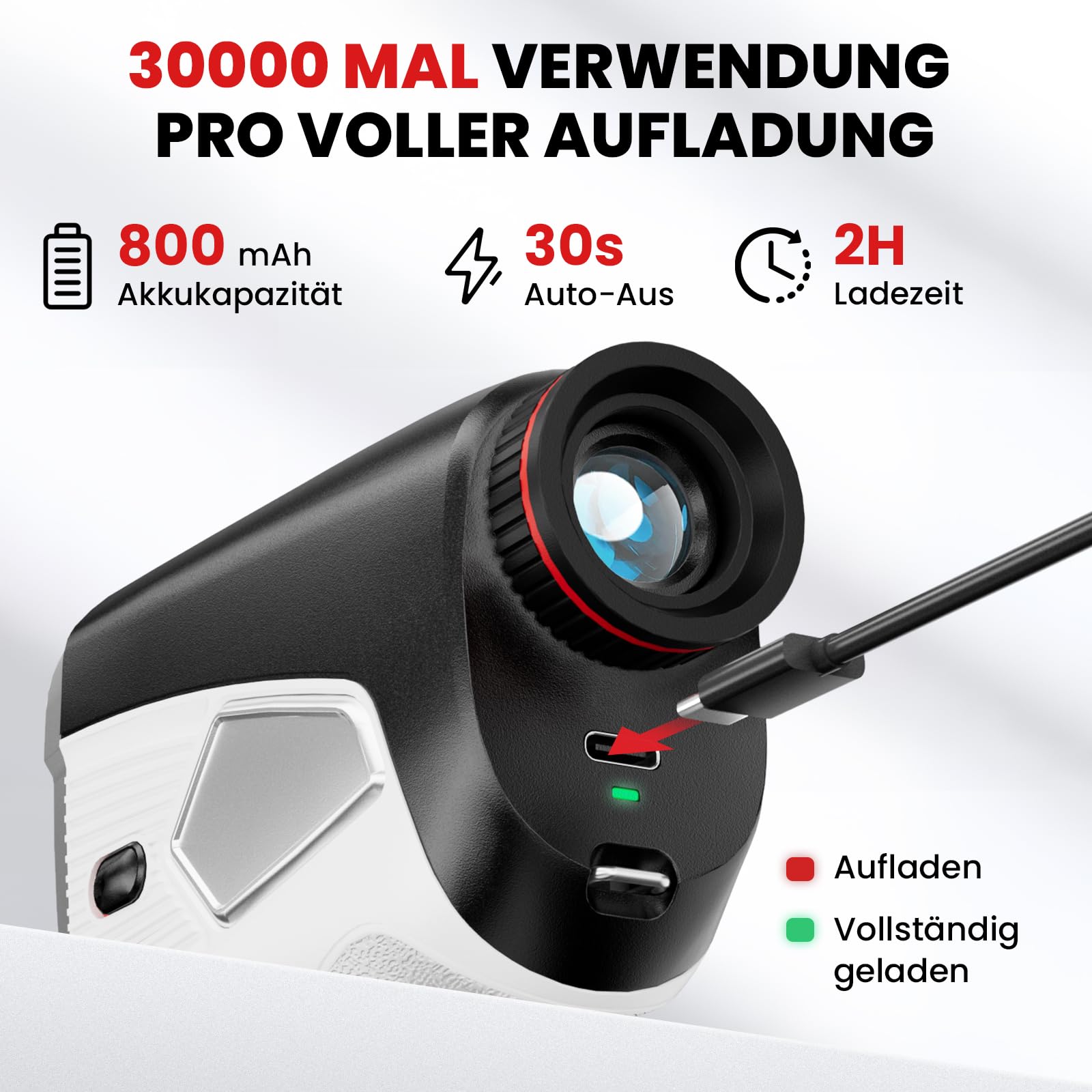 Golf Entfernungsmesser mit Slope EIN/aus, 1500 Yards, 7X Vergrößerung, Entfernungsmesser für Golf/Jagd, Flaggen-Lock mit Vibration, tragbarer Golf-Entfernungsmesser, 1 Pcs