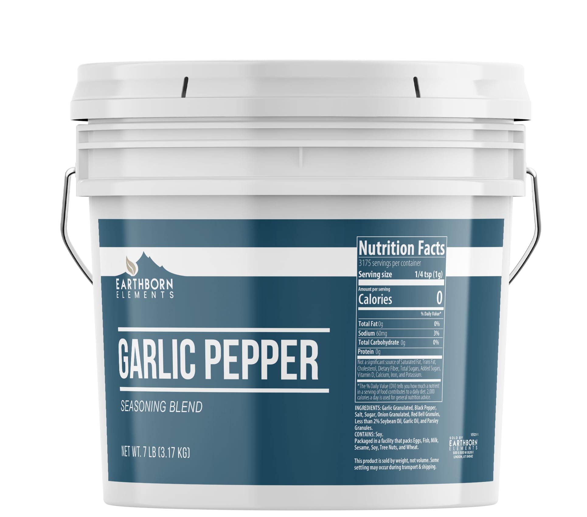 Earthborn Elements Garlic Pepper, Seasoning, Bulk Size