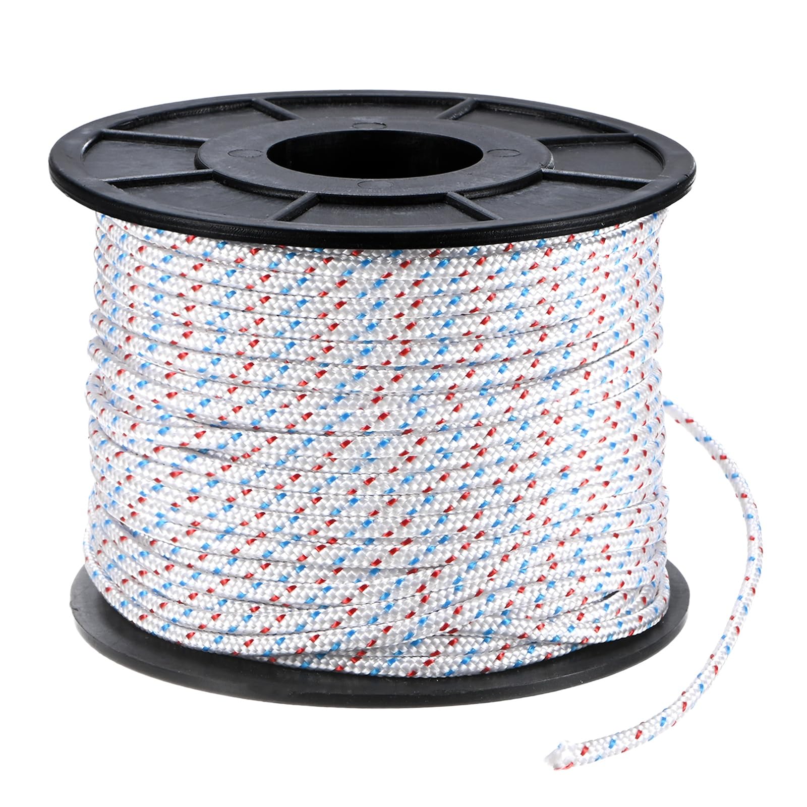M METERXITY Corde de démarrage en nylon pour tondeuse/tronçonneuse/débroussailleuse - 3,5 mm x 50 m - Blanc, rouge, bleu