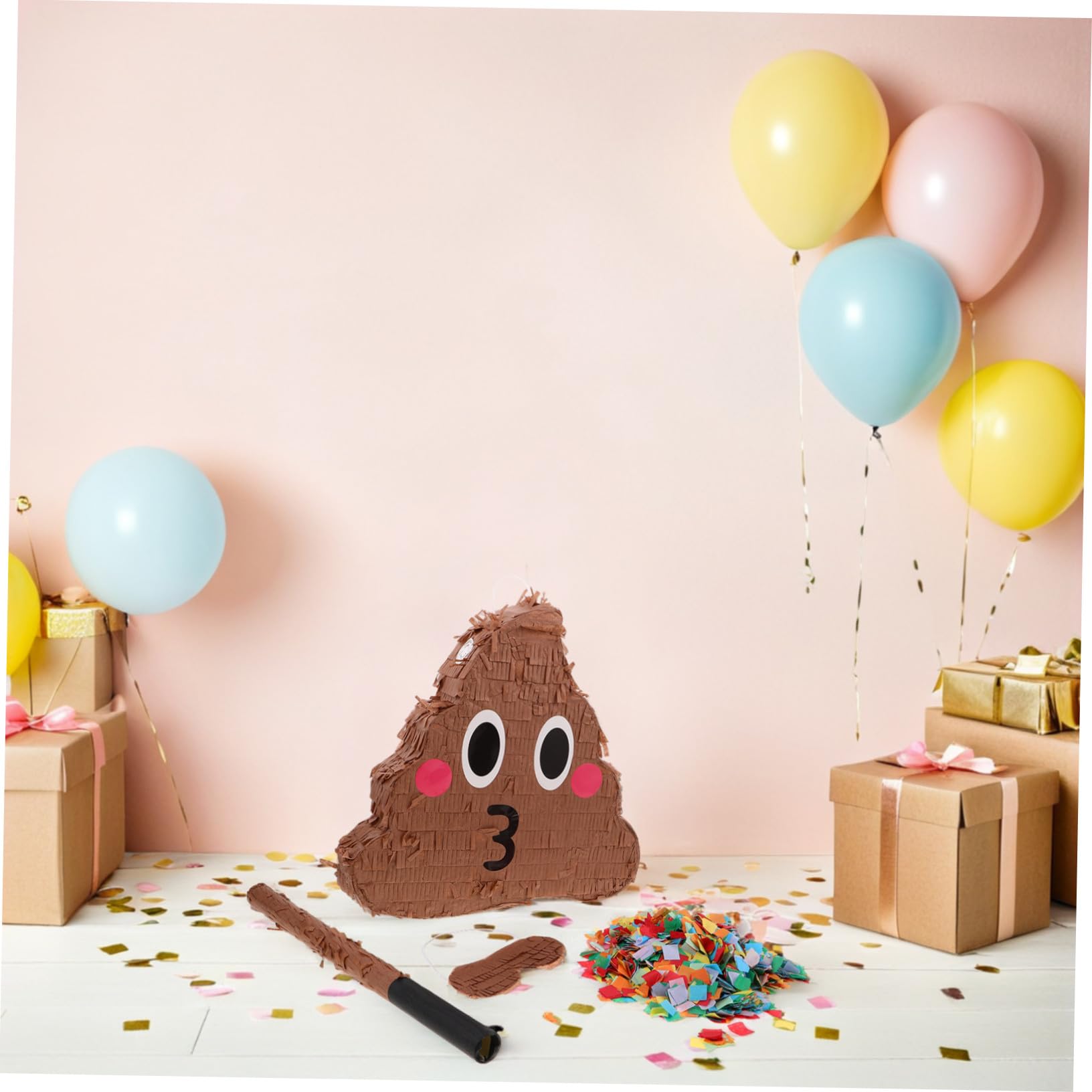 Kackhaufen Piñata 1 Satz aus Papier für Partyspiele für Kinder