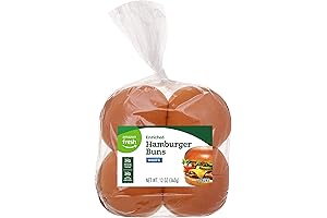 Amazon Fresh: Delectable White Hamburger Buns – The Perfect Anchor for Your Burger Extravaganza