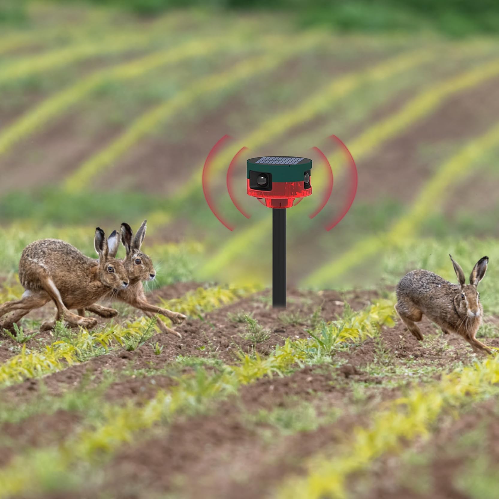 Alarme d'aboiement de chien pour la sécurité de la maison, alarme chien qui aboie, capteur mouvement 129 dB, mouvement extérieur à 360° avec télécommande sans fil, enregistrement et 13 types