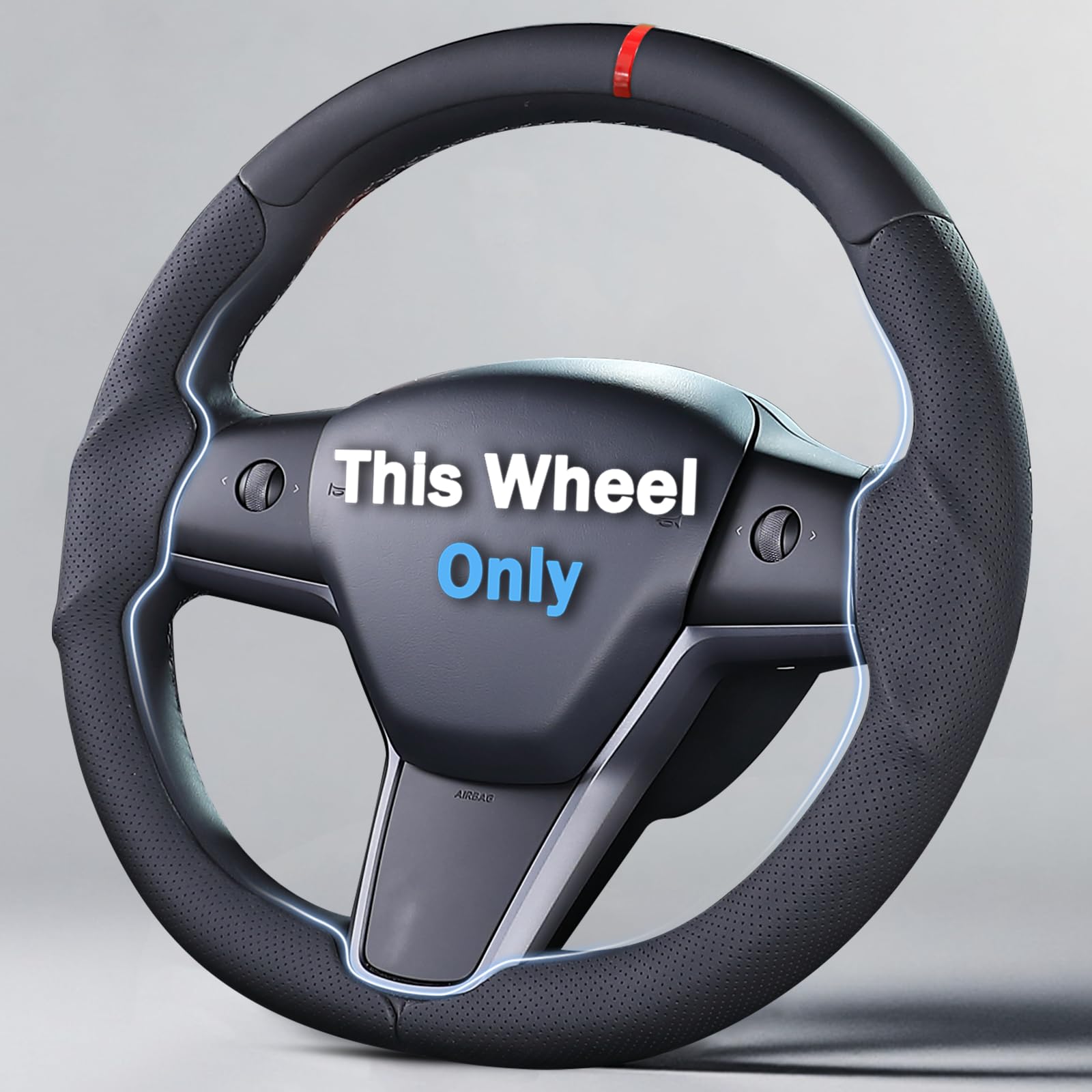 Steering Wheel Cover for 2017-2023 Tesla Model 3 2020-2024 Tesla Model Y