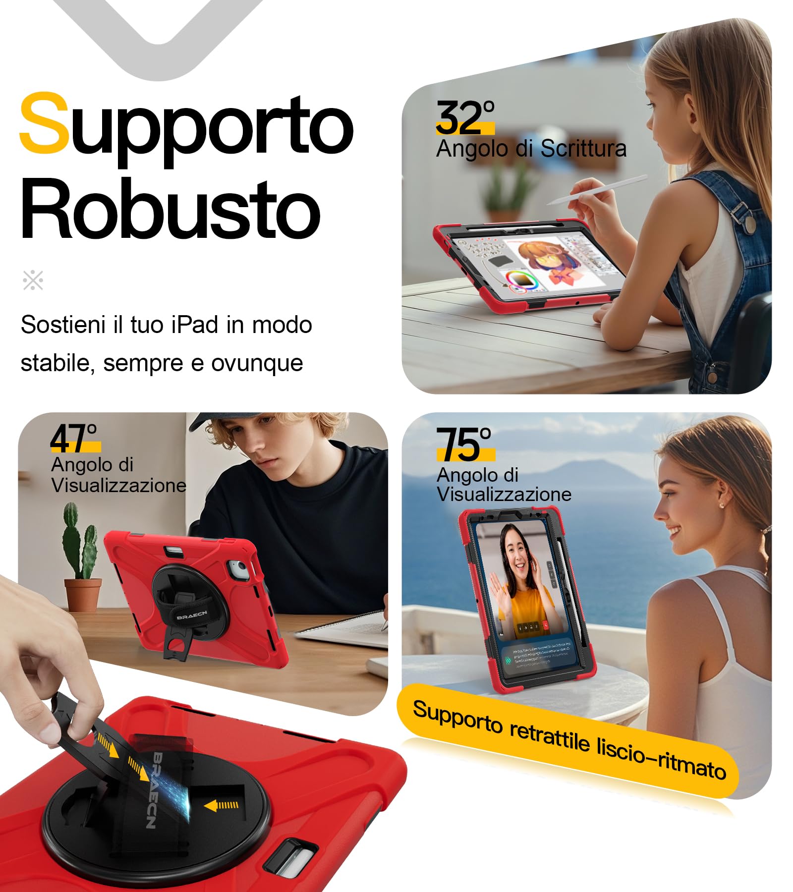 Fintie, Custodia Girevole Per IPad Air 11" M3 (2025), M2 (2024 - Foto 2