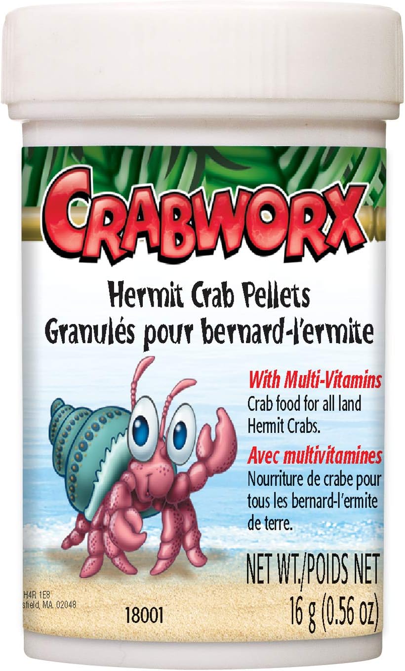 Crabworx Hermit Crab Pellets 0.56-Ounce
