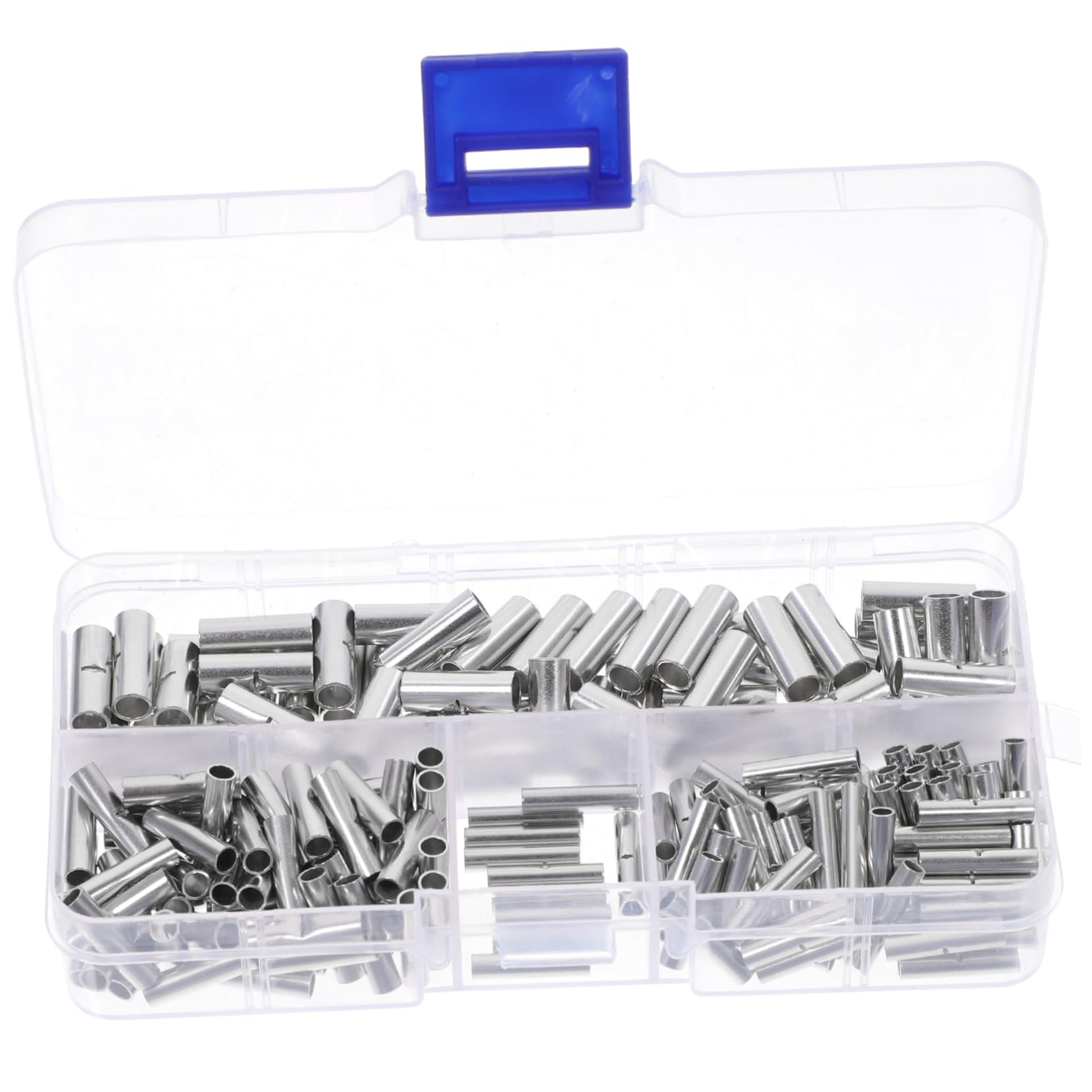 STOBAZA 200pcs Non Insulated Butt Connectors Kit Crimp Terminals for Wire Connections Electrical Connectors for Automotive and Use