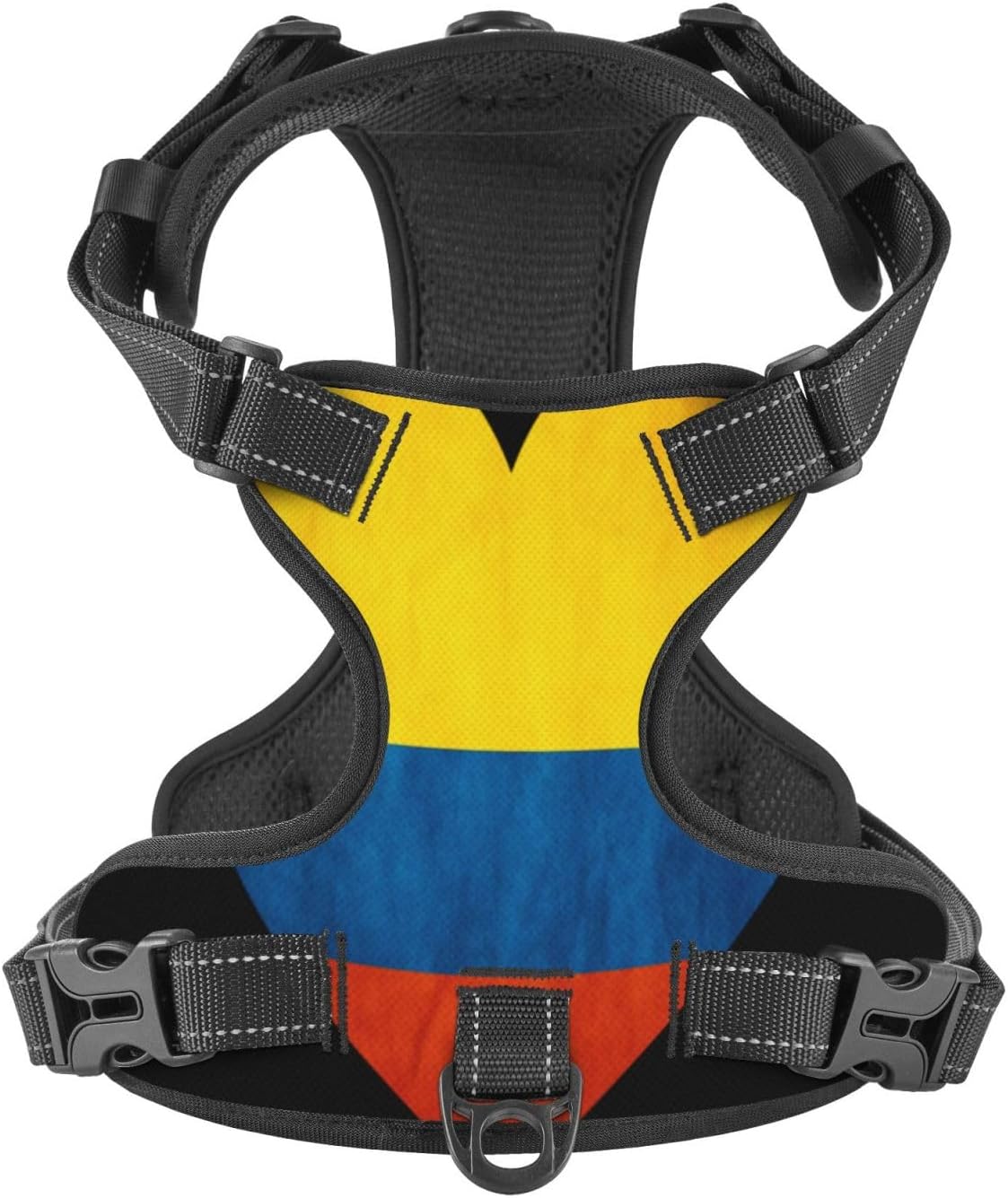 Love Colombia Flag No Pull Dog Vest Harness for Small Medium Large Dog Puppy Pets Cats Outdoor Walking