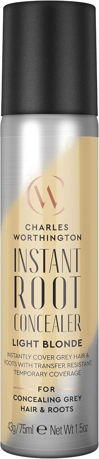 Charles Worthington Instant root conceal spray - Light Blonde, 75 ml (Pack of 1)