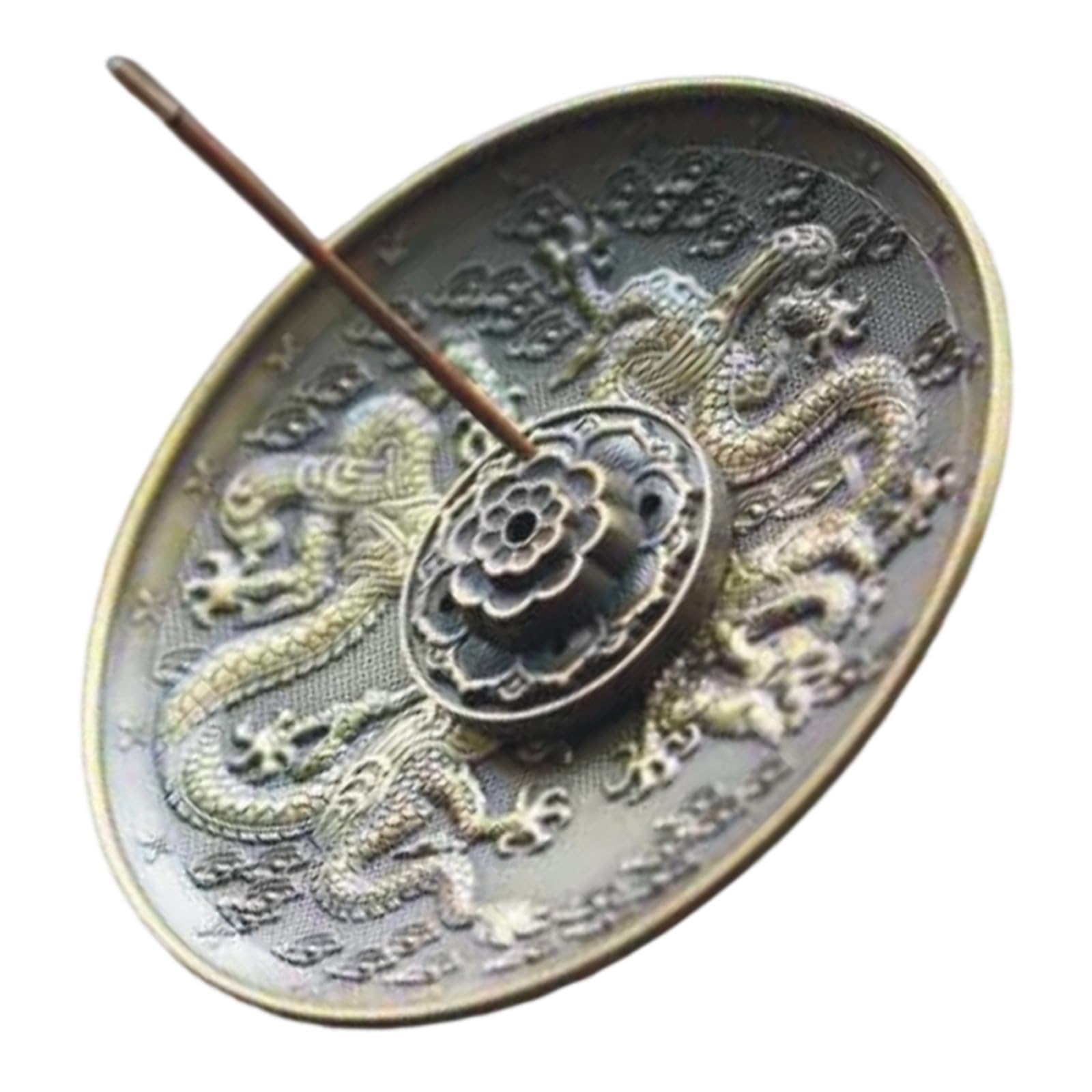 Emboss Incenses Holders Burners Metal Detachable Incensed Tray Ashes Catcher for Meditations