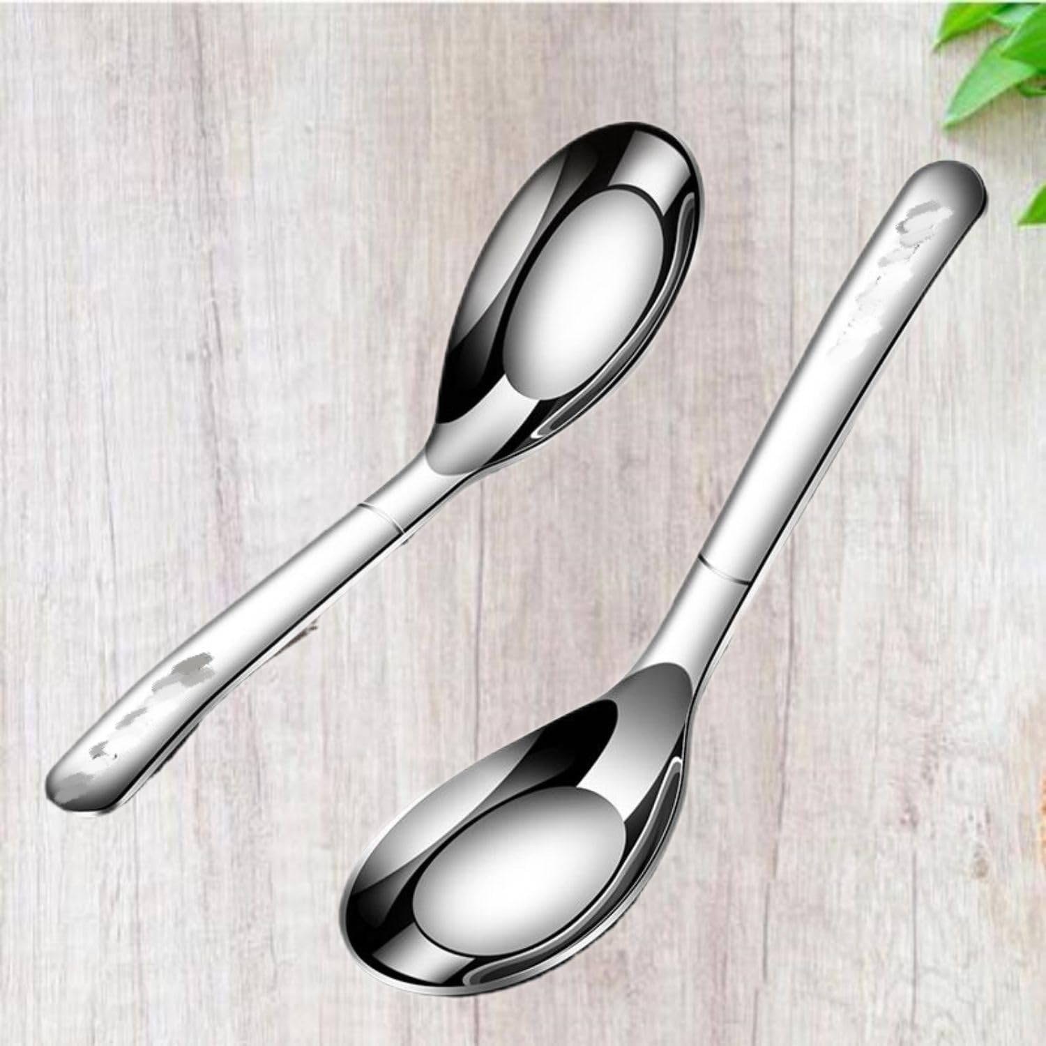 316L不锈钢元宝勺子 Stainless Steel Long handled soup spoons，Spoons,Meal spoon 家用汤匙子长柄吃饭汤勺调羹小 Household Cleaning，Kitchen Storage Essentials
