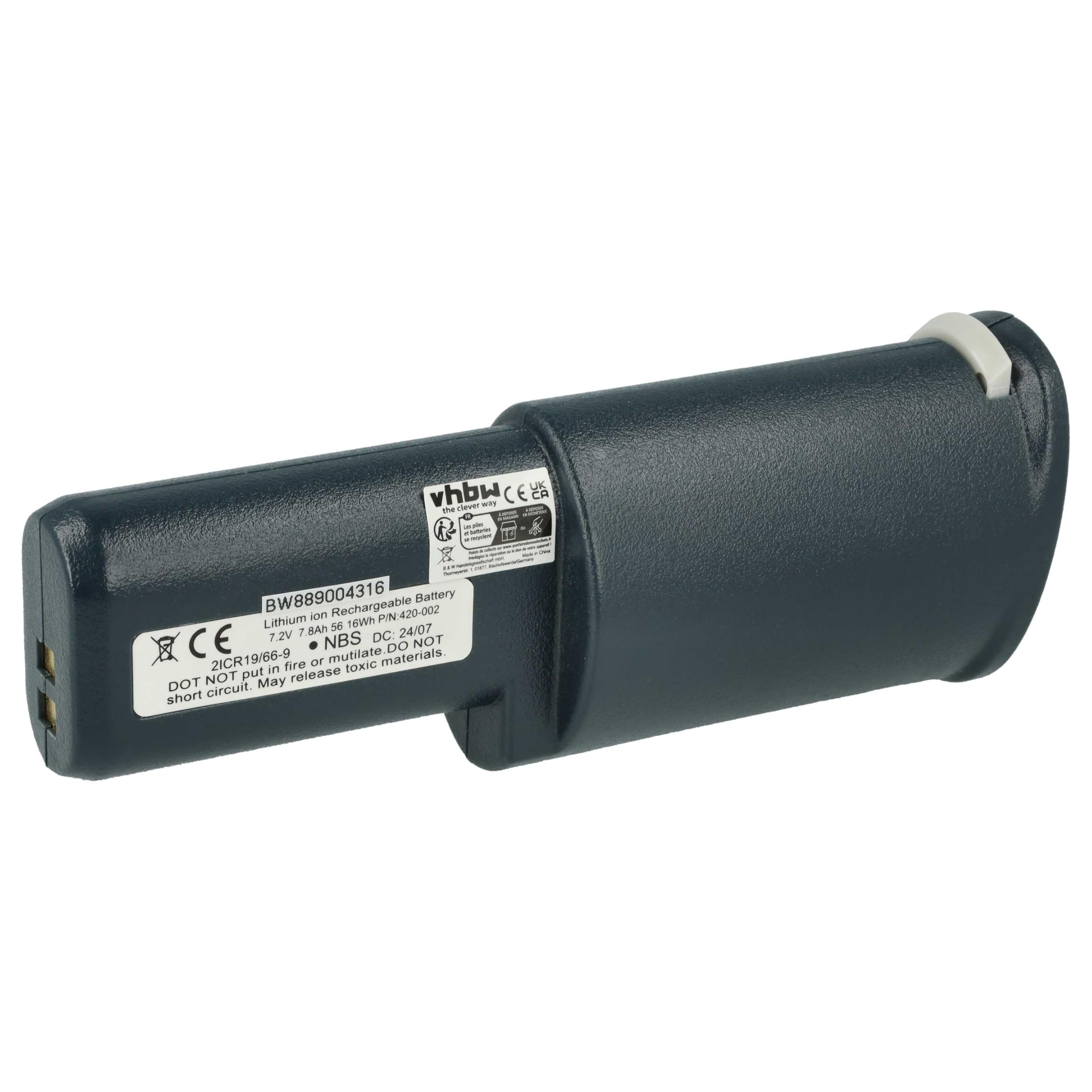 vhbw batteria sostituisce Niton 420-002 per dispositivo di misurazione (7,8Ah, 7,2V, Li-Ion)