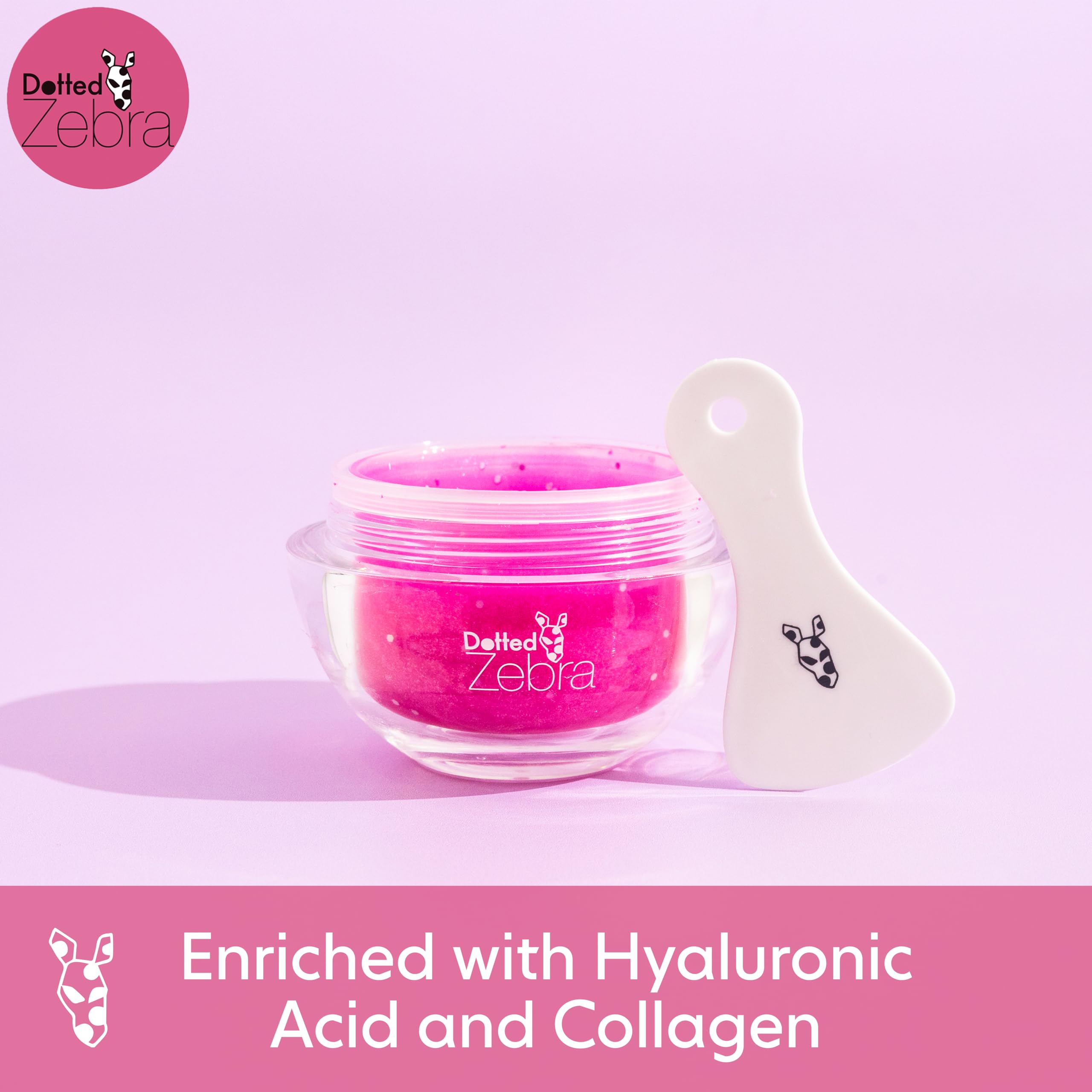 Peel Off Sparkle Mask Pink Frenzy, 45,4 g, con acido ialuronico e collagene, maschera idratante, vegana, per tutti i tipi di pelle