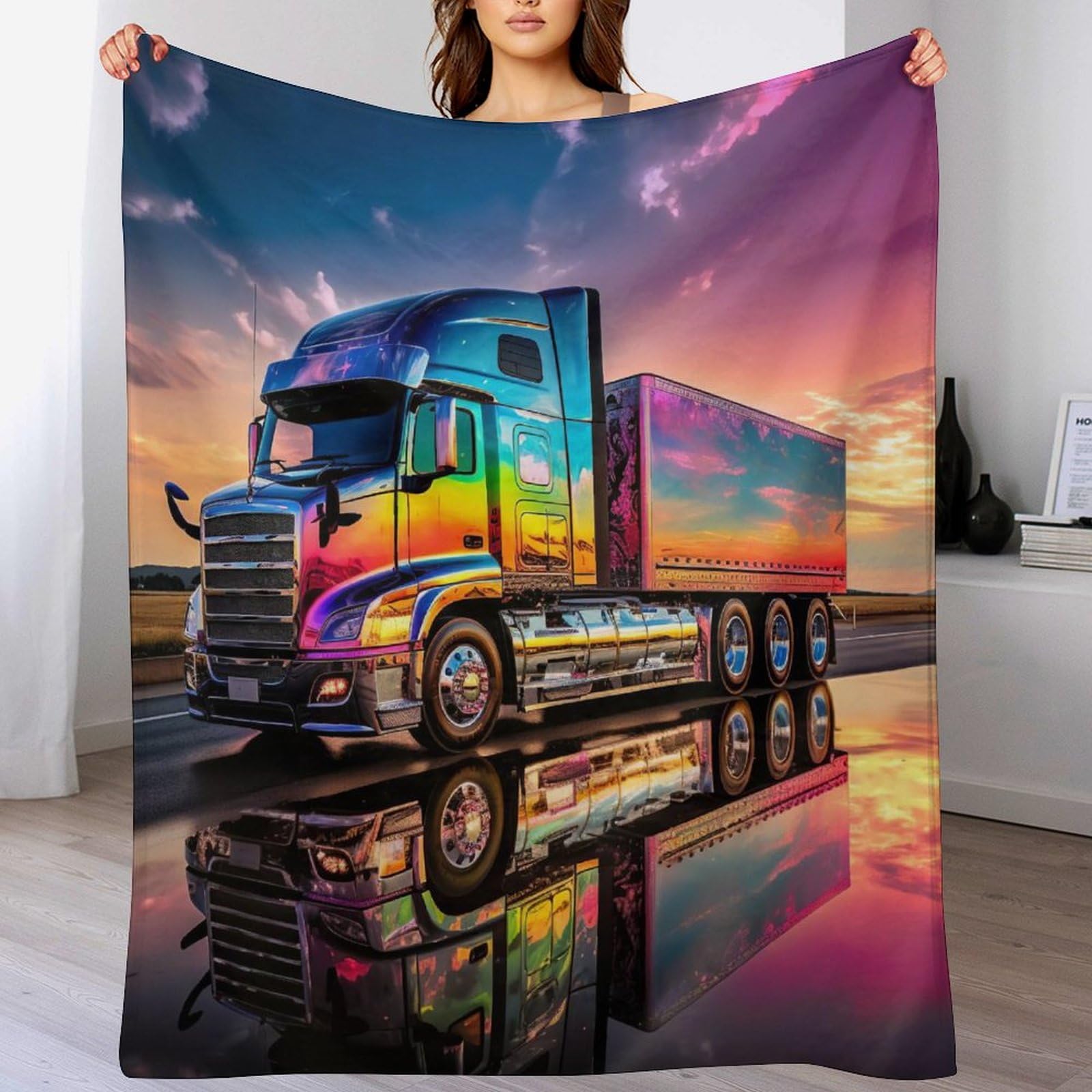 Couverture flannel camion anti-froid pour des nuits douces et un entretien facile en machine