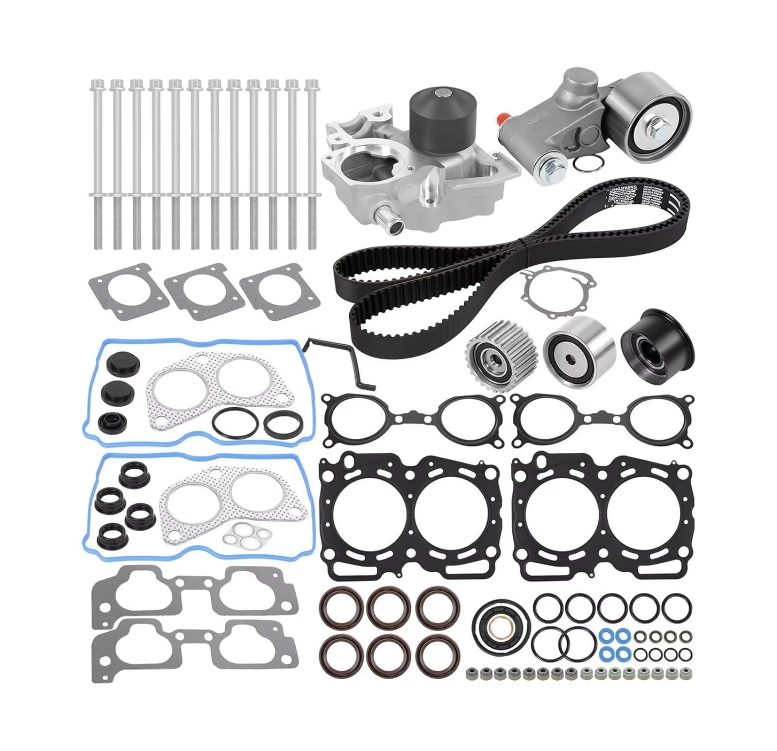 Compatibile Con Subaru Per Impreza 2006-2011 Per Legacy 2010-2012 EJ25 EJ253 Kit Cinghia Distribuzione Pompa Acqua Motore Set Guarnizioni Completo Auto
