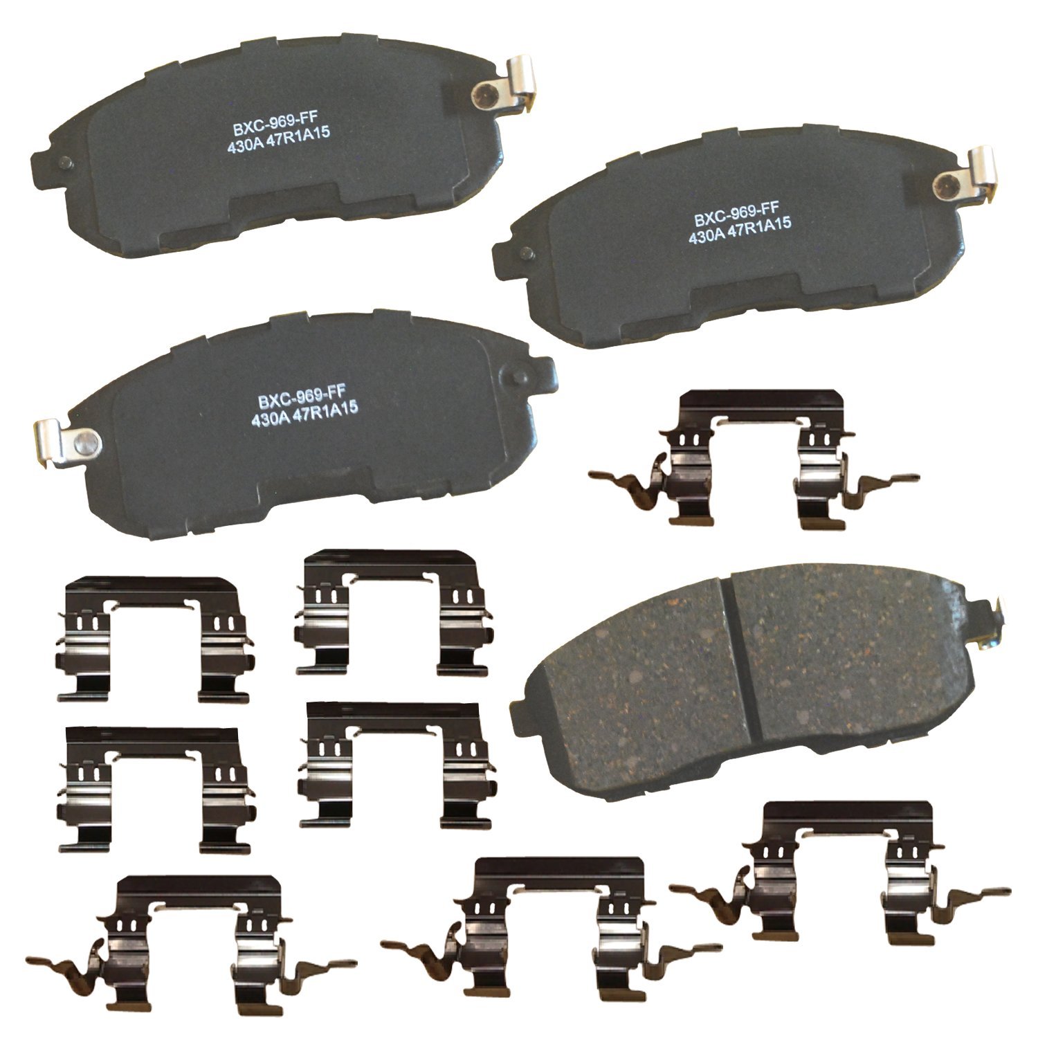 Bendix Premium SBC430A Ceramic Front Brake Pads for Select Models INFINITI G35, I30, Nissan 350Z, Altima, Juke, Maxima, Sentra, Tiida