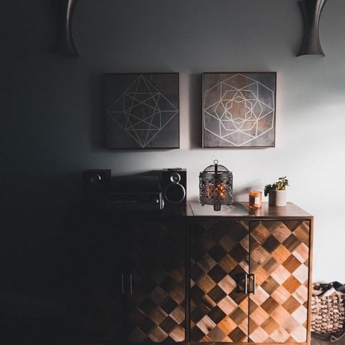 Miniatura 8 de Calentador de cera derretida, calentador de cera para chimenea 4 en 1, calentador de cera aromática para cubos de cera perfumada y tartas o aceites