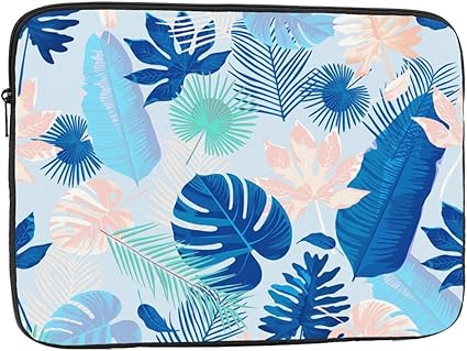 Amazon ノートパソコンケース 熱帯 葉 北欧風 背景 植物 Pcインナーバッグ ラップトップ カバン360 保護 耐衝撃 収納 持ち運び かわいい 13 15 17 インチ ラップトップスリーブ 通勤 通学 おしゃれ 取っ手付き Dadabuliu パソコン 周辺機器 通販