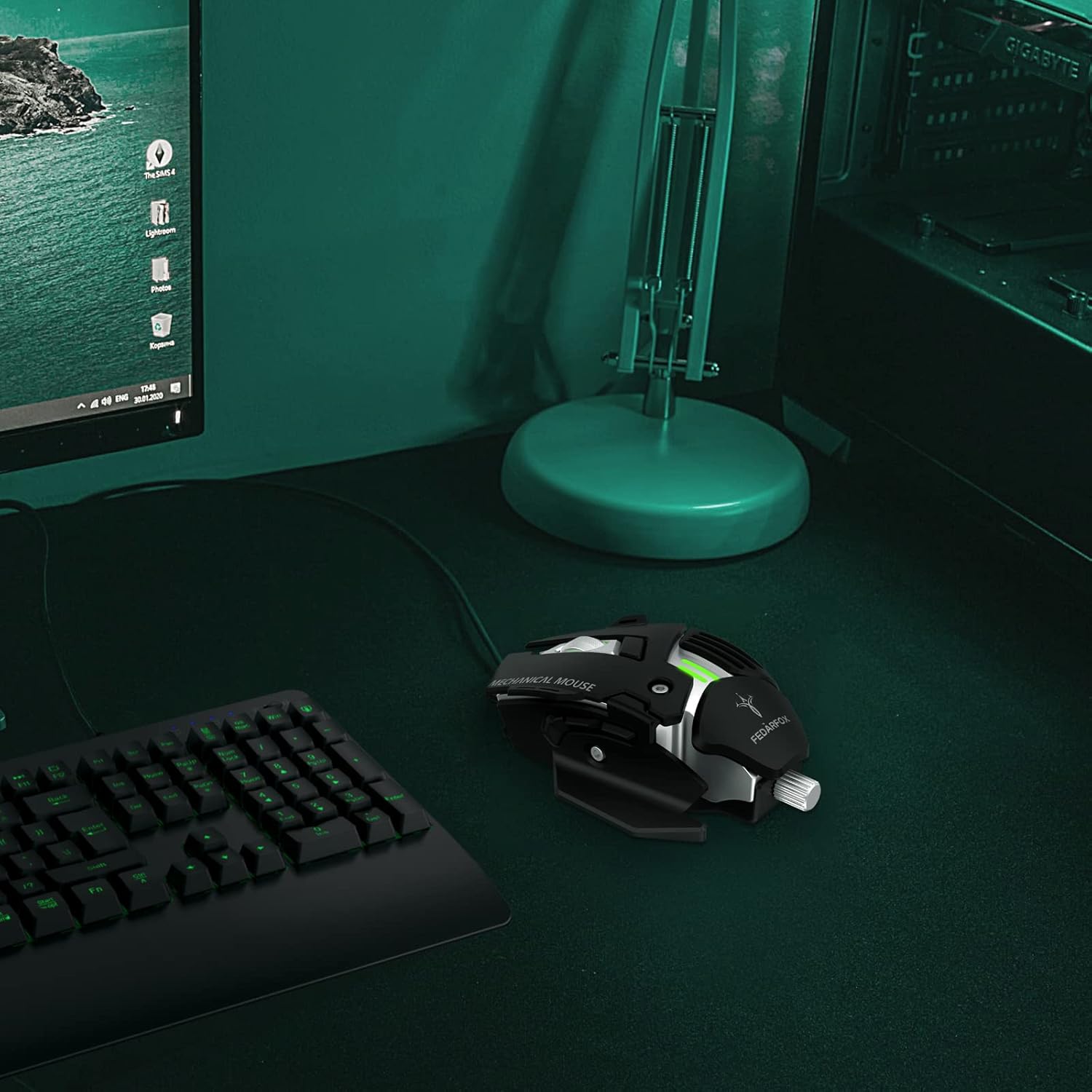 Wired Mouse Ergonomic Backlit Gaming Mouse Rainbow Mice Programmable Wired Computer Mouse for PC Windows PC Gamer PS4 Xbox one