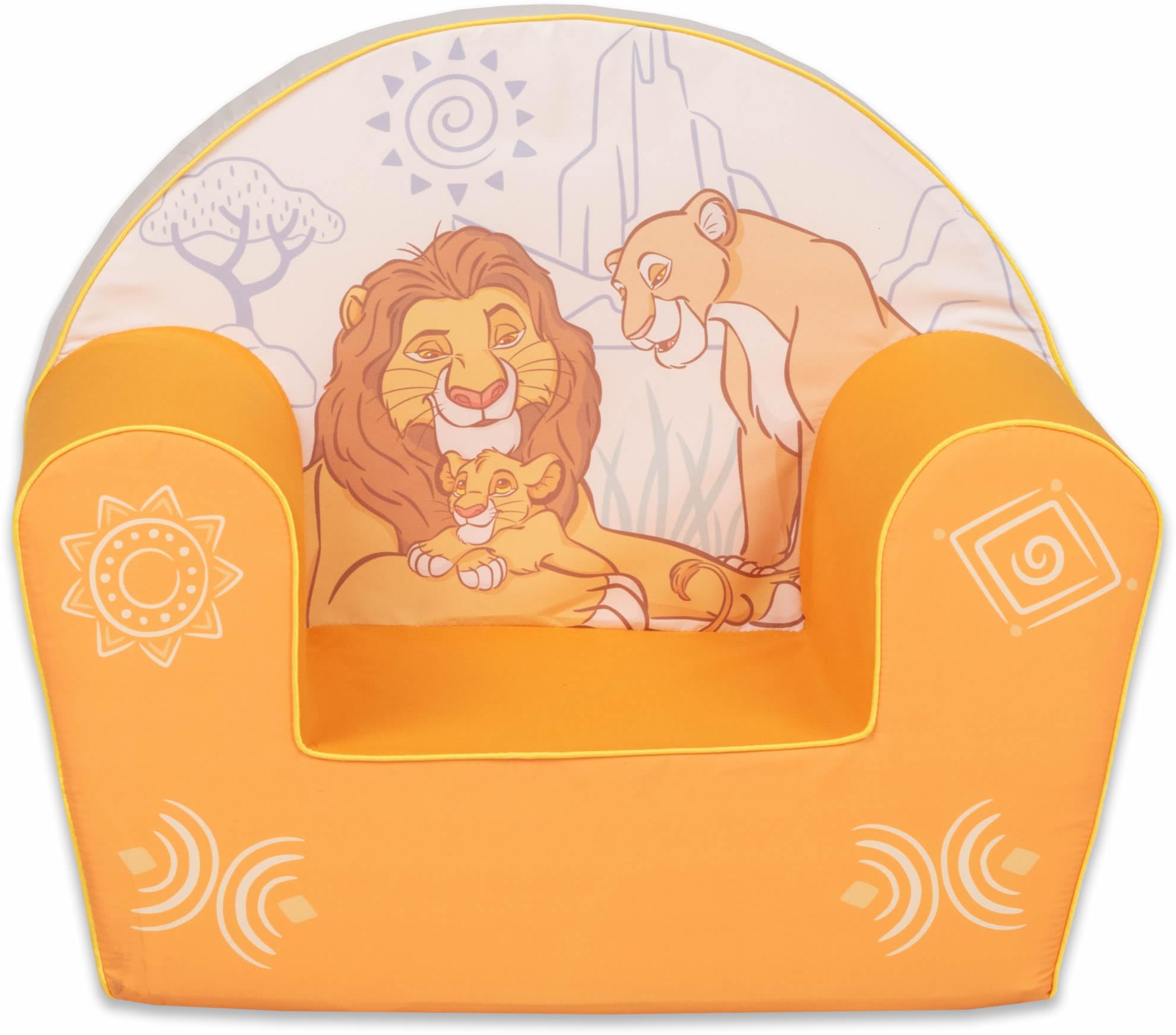 Le Roi Lion – Fauteuil Enfant en Mousse Disney - Siège Bébé Confort Premium, Dossier Stable Anti-pli, Anti-basculement, Léger