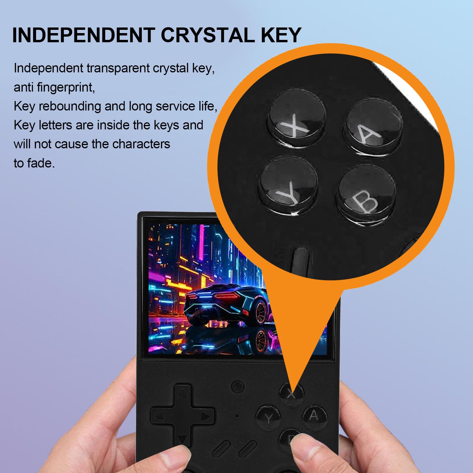 Consola de Juegos Portátil Compacta con Pantalla LCD IPS de 3,5 Pulgadas para Entretenimiento Al Aire Libre (64G)