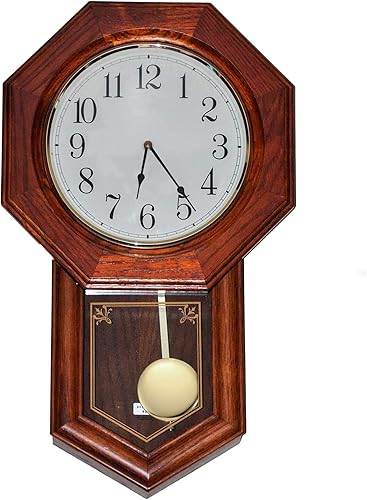 Miniatura 6 de Hicarer Mecanismo de movimiento de reloj de péndulo de cuarzo, piezas de repuesto con 2 pares de manos y péndulo para reparación de reloj de